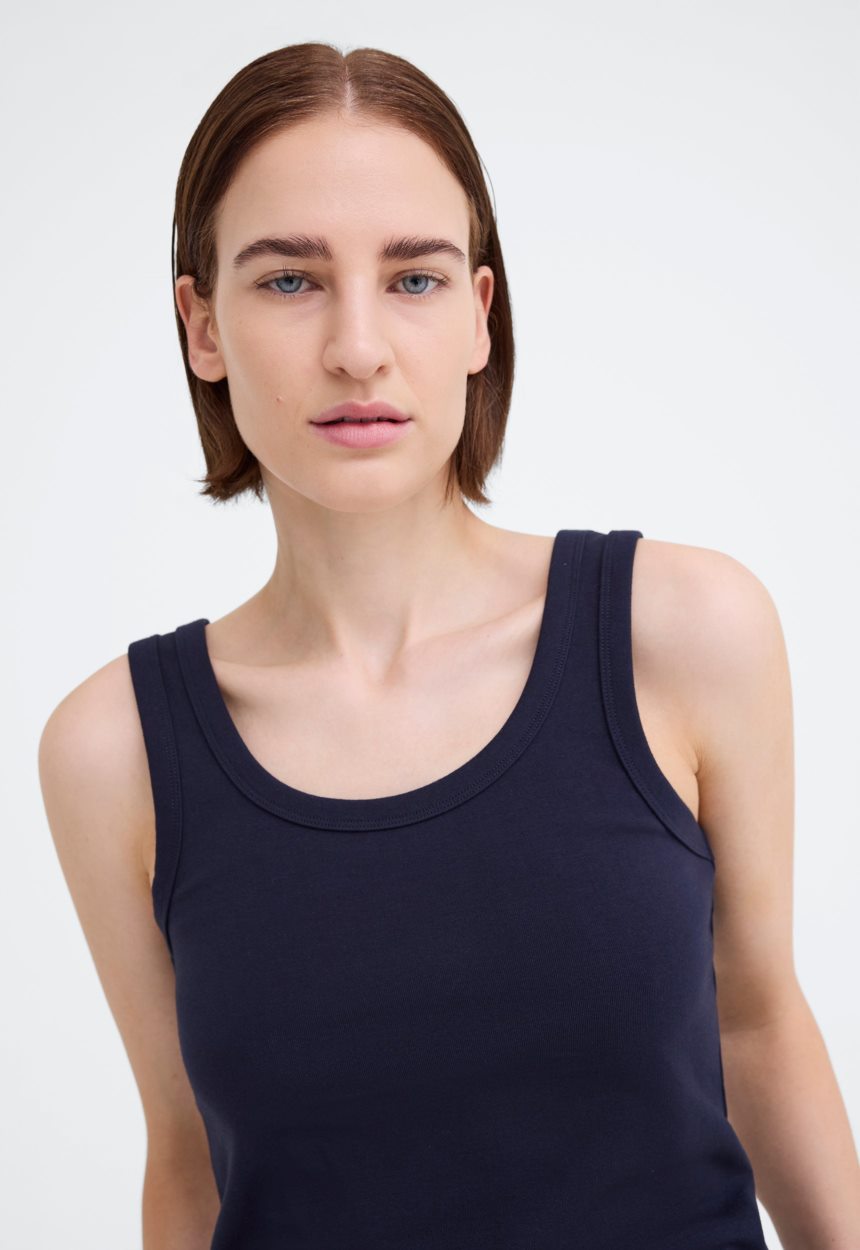 Jac + Jack Van Tank - Darkest Navy